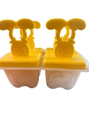 Vintage Yellow Mickey Mouse Popsicle Mold Set